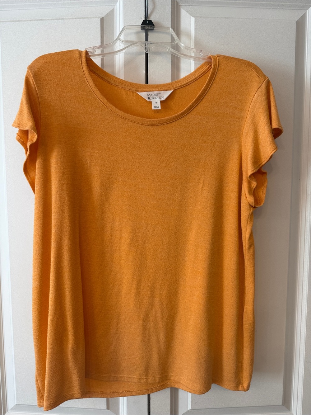 Market & Spruce Short Sleeve Crewneck Tee in Mustard Yellow